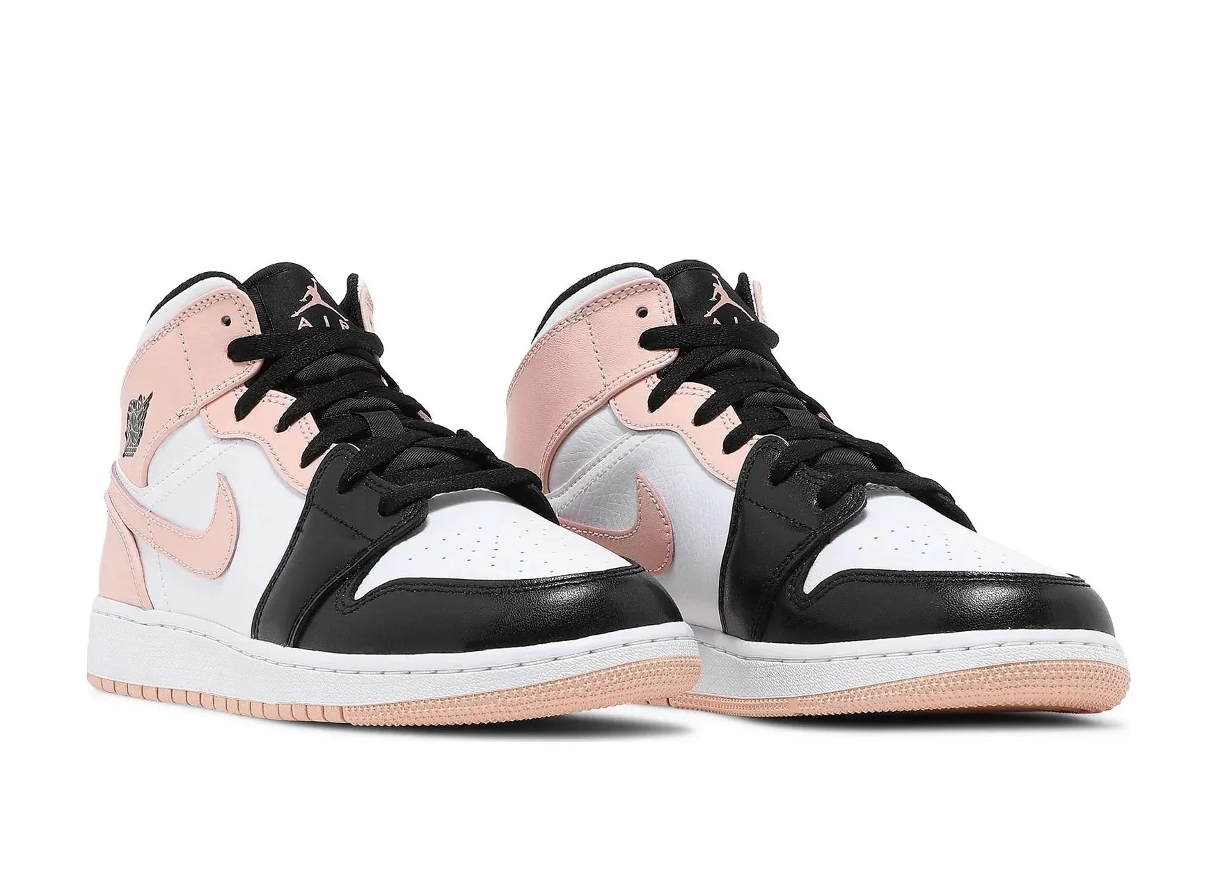 Nike Air Jordan 1 Mid Crimson Tint Toe (GS)