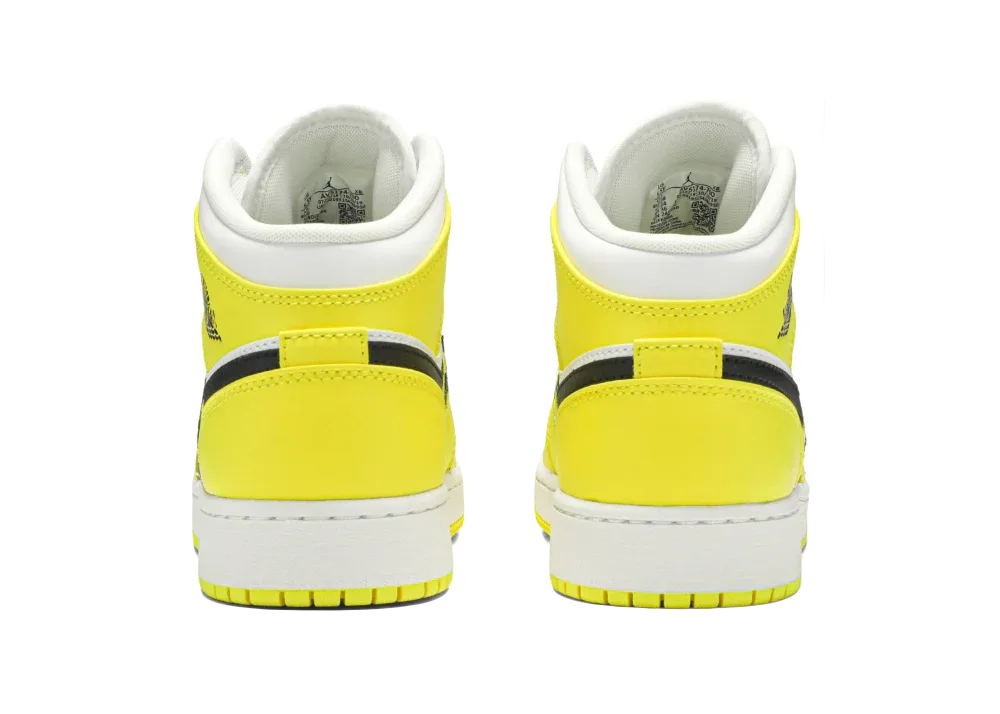 Nike Air Jordan 1 Mid Dynamic Yellow Floral (GS)