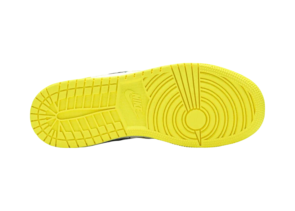 Nike Air Jordan 1 Mid Dynamic Yellow Floral (GS)