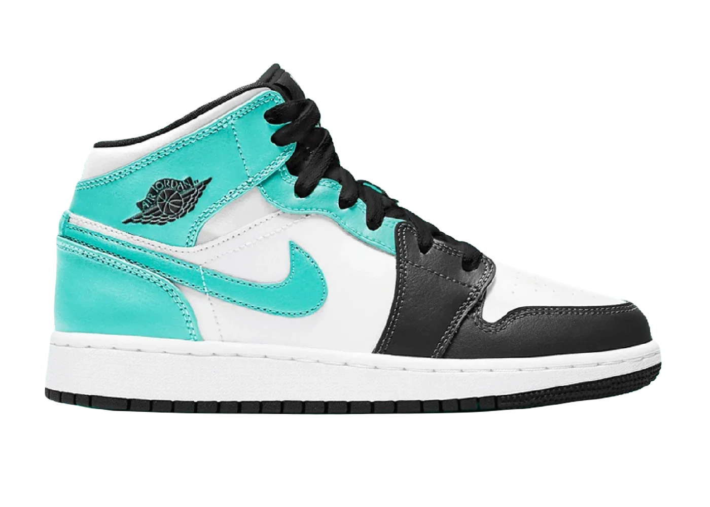 Nike Air Jordan 1 Mid Island Green (Igloo) (GS)