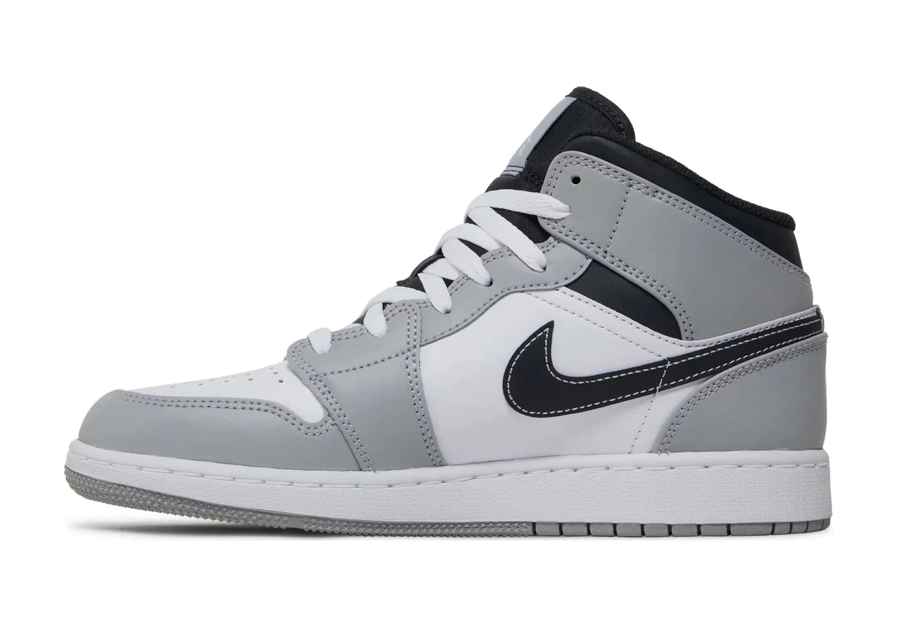 Nike Air Jordan 1 Mid Light Smoke Grey (GS)