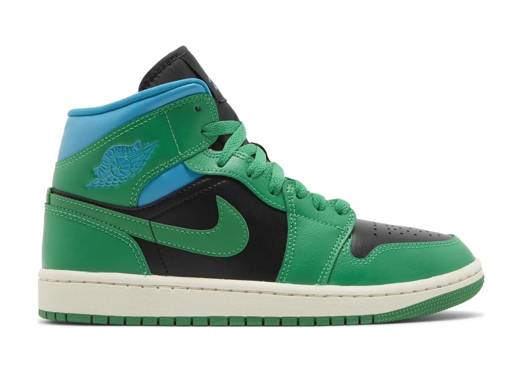 Nike Air Jordan 1 Mid Lucky Green Aquatone (W)