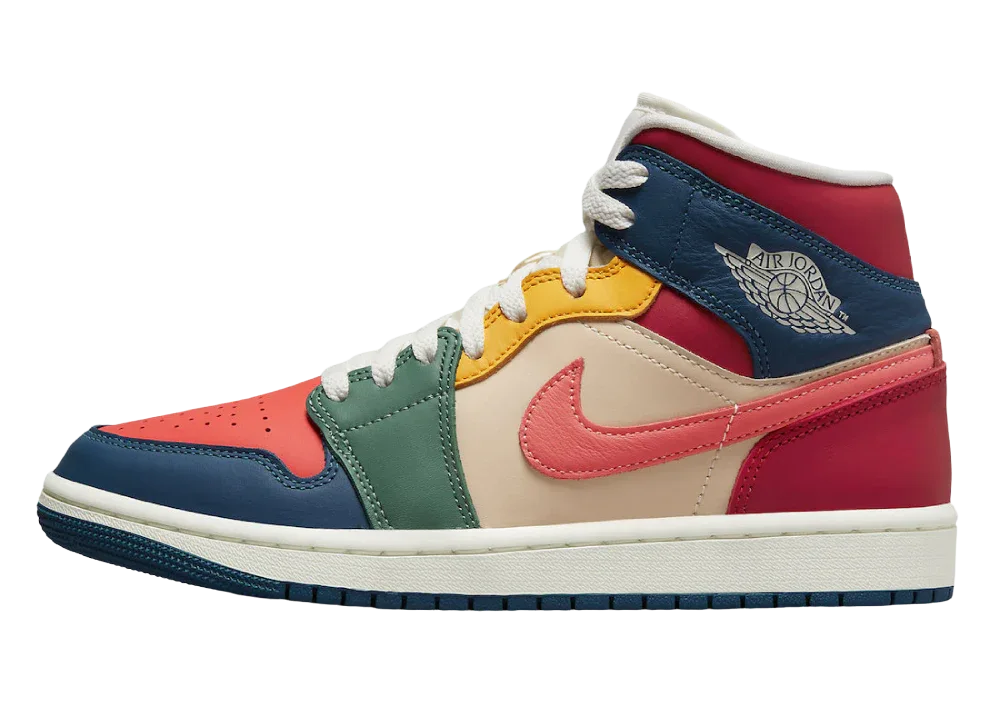 Nike Air Jordan 1 Mid Multi Color (2022) (W)