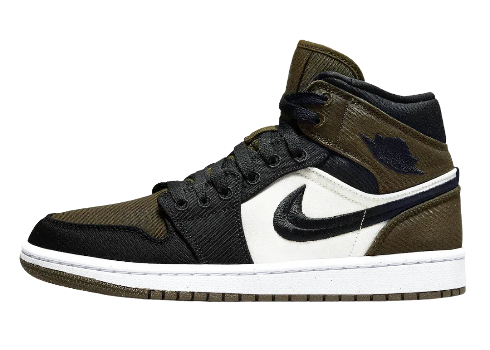 Nike Air Jordan 1 Mid Olive Toe (W)
