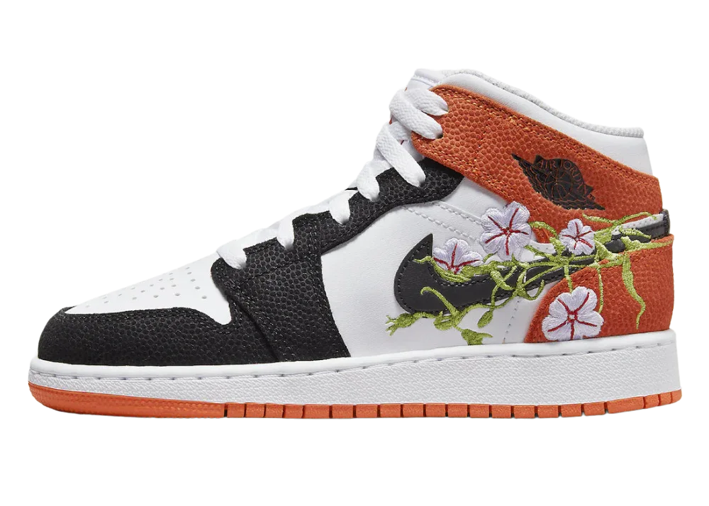 Nike Air Jordan 1 Mid SE Basketball Blossom (GS)