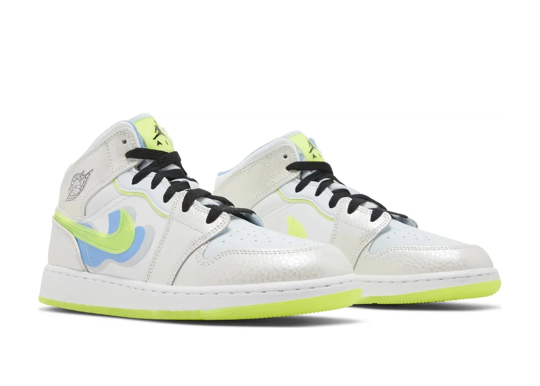 Nike Air Jordan 1 Mid SE Warped Swoosh (GS)