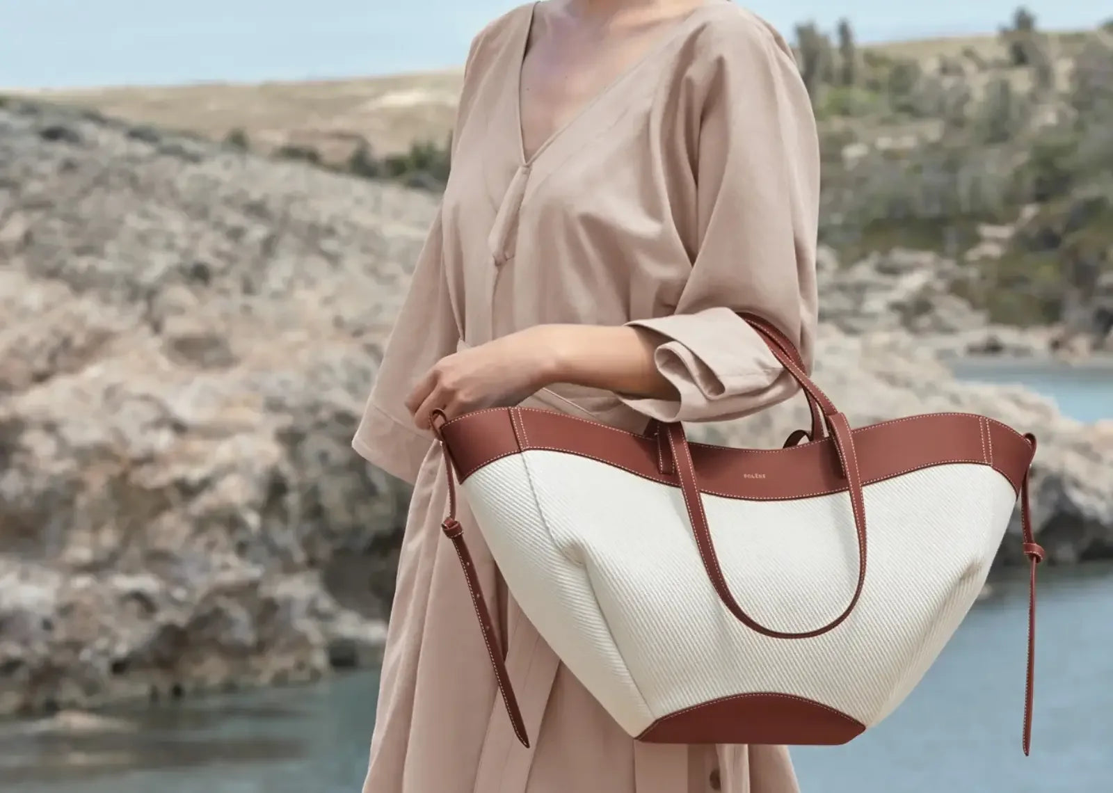 Polène Cyme Edition Cognac Canvas