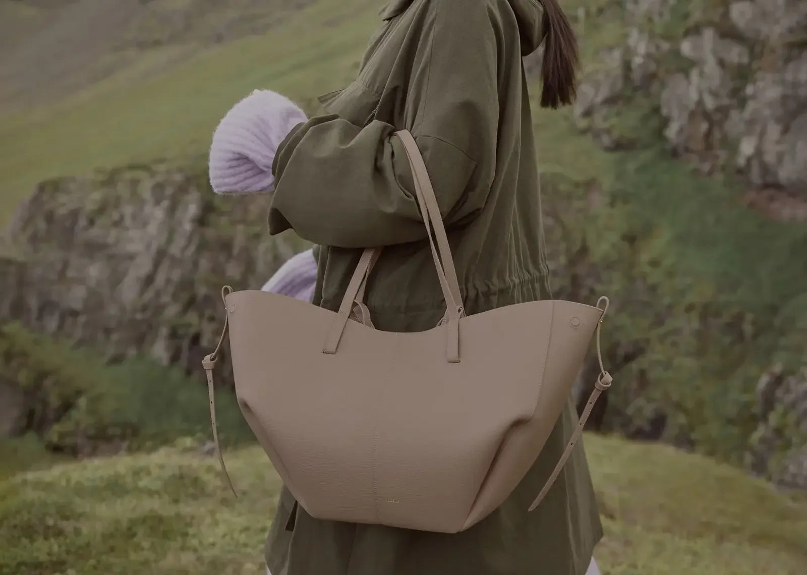 Polène Cyme Edition Textured Taupe