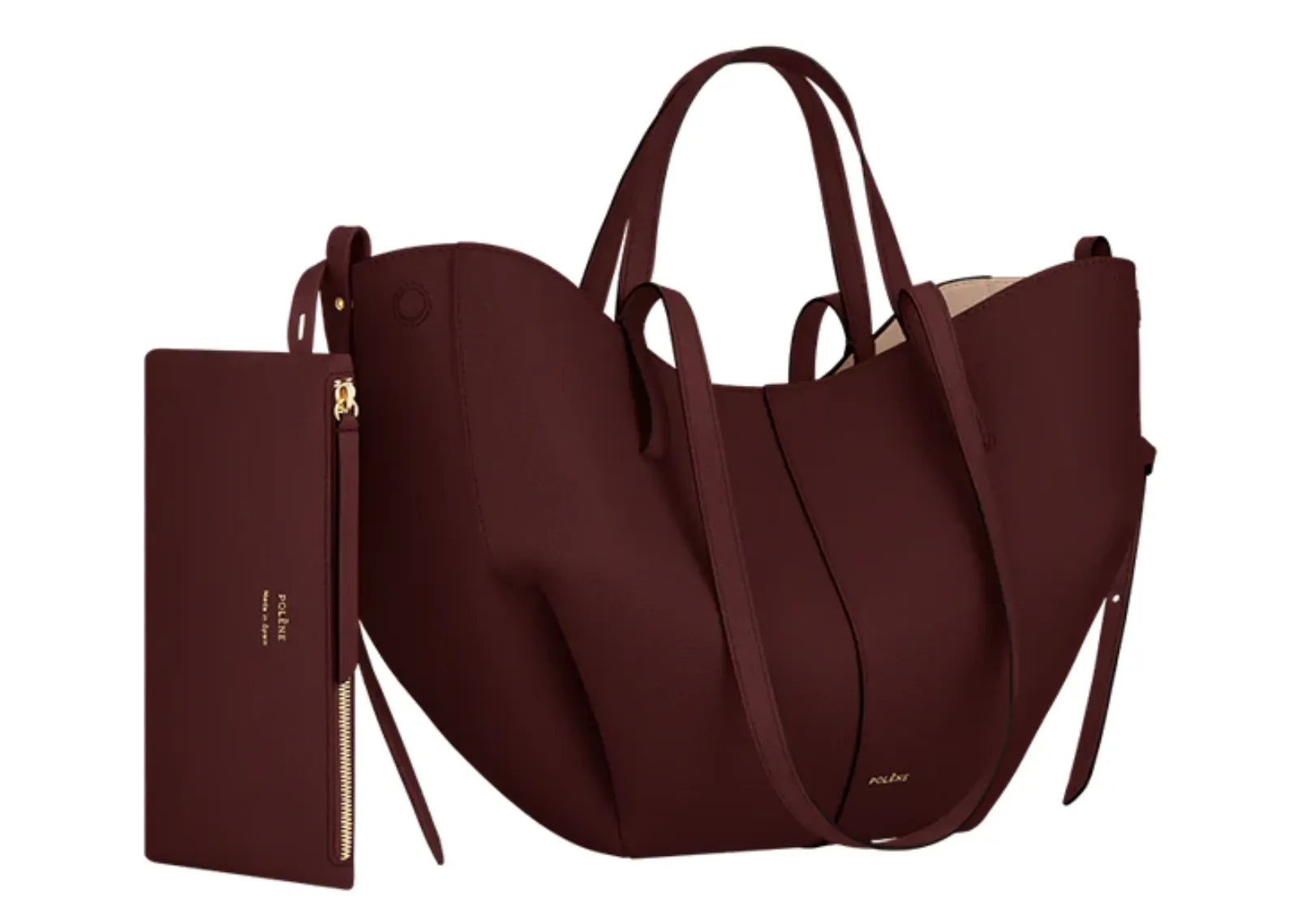 Polène Cyme Mini Edition Textured Black Cherry