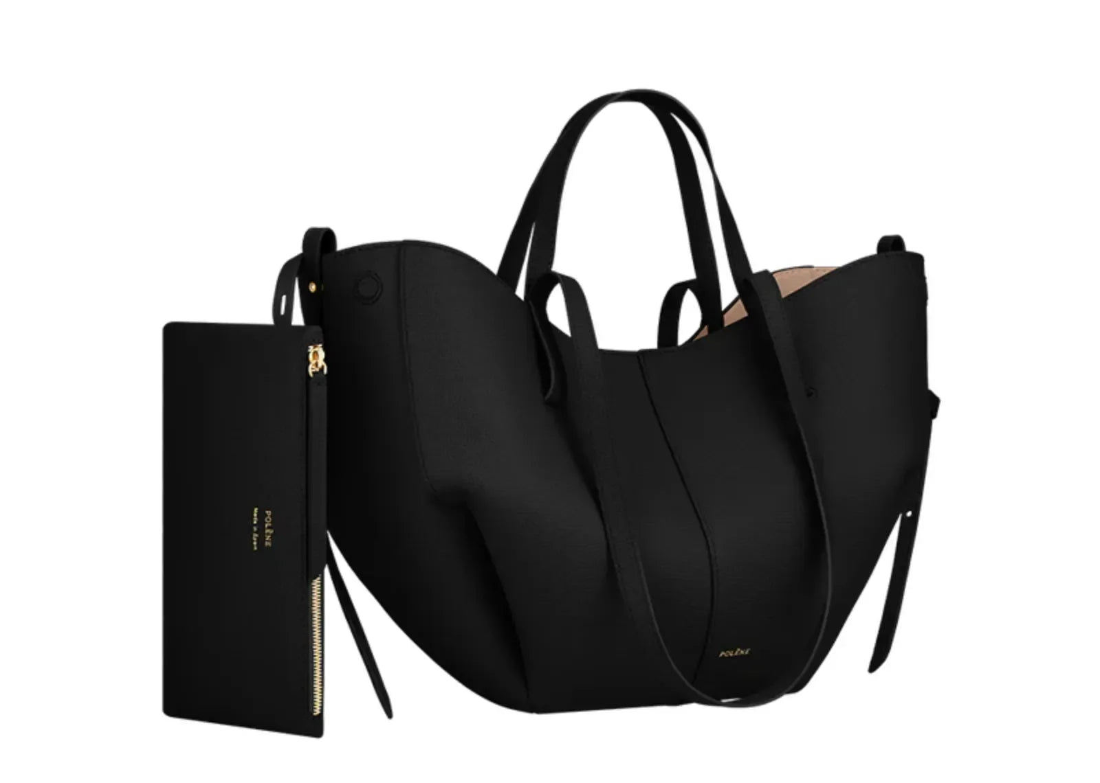 Polène Cyme Mini Edition Textured Black