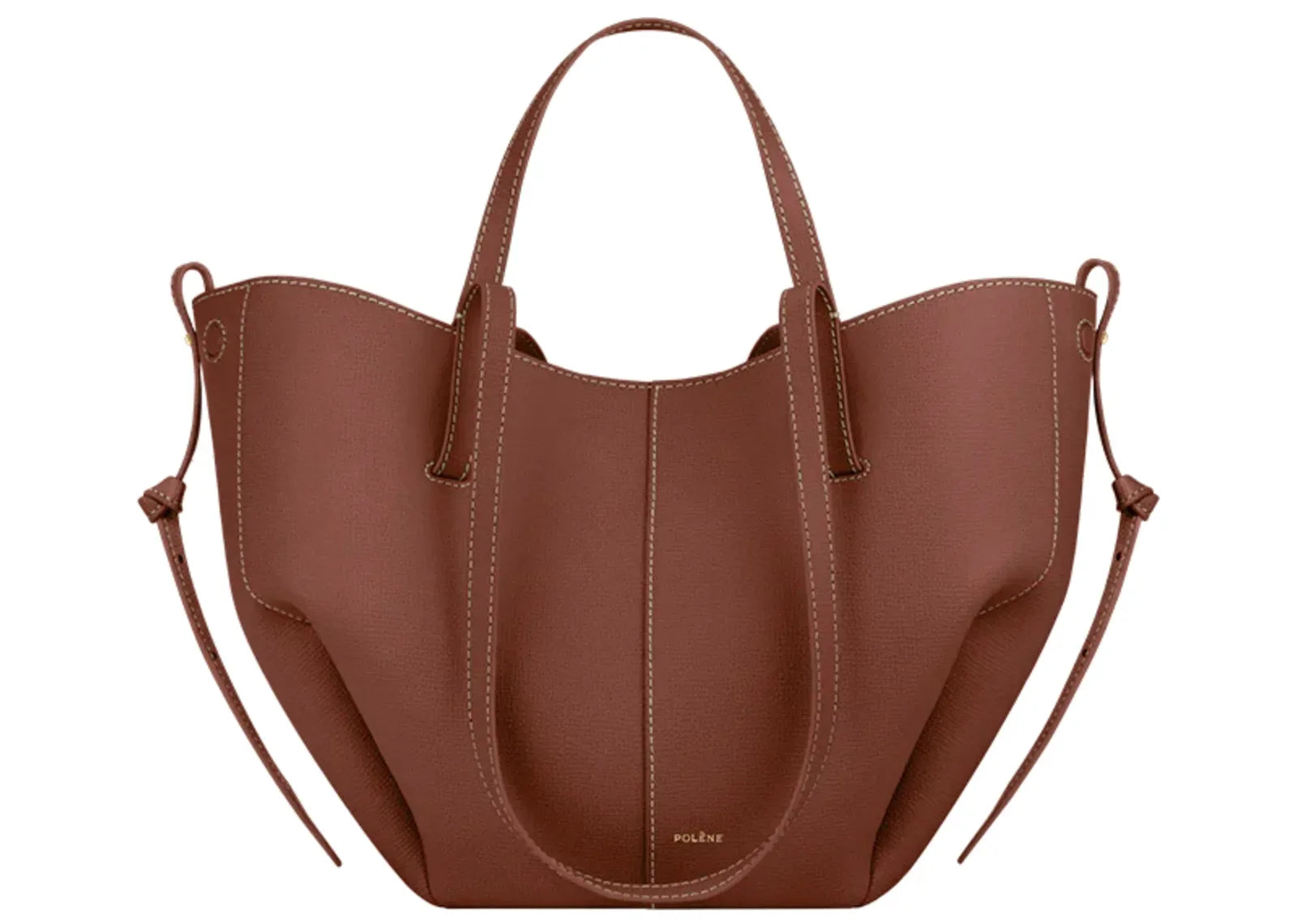 Polène Cyme Mini Edition Textured Cognac