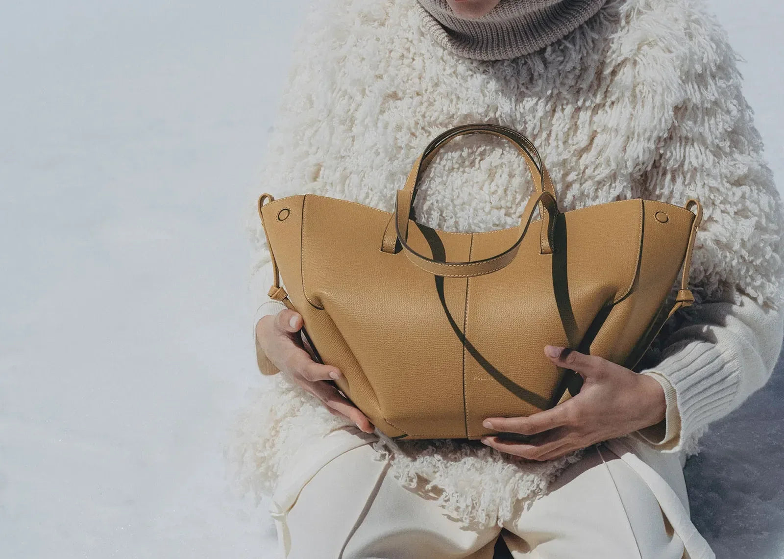 Polène Cyme Mini Edition Textured Ocher