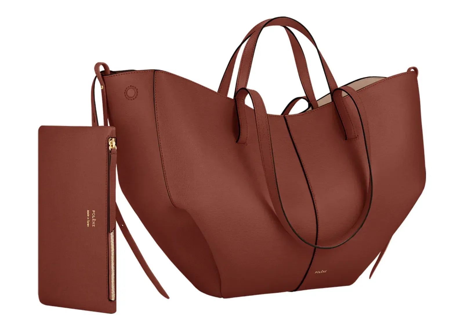 Polène Cyme Mini Edition Textured Red Clay