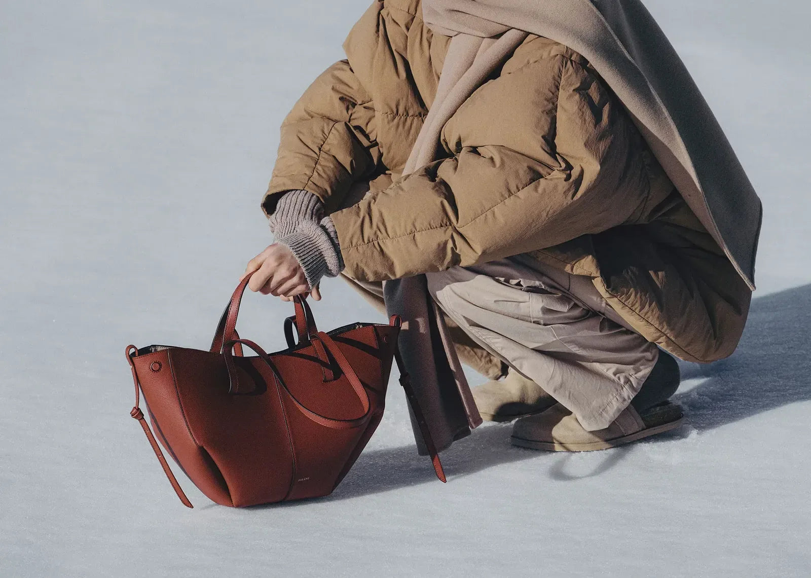 Polène Cyme Mini Edition Textured Red Clay