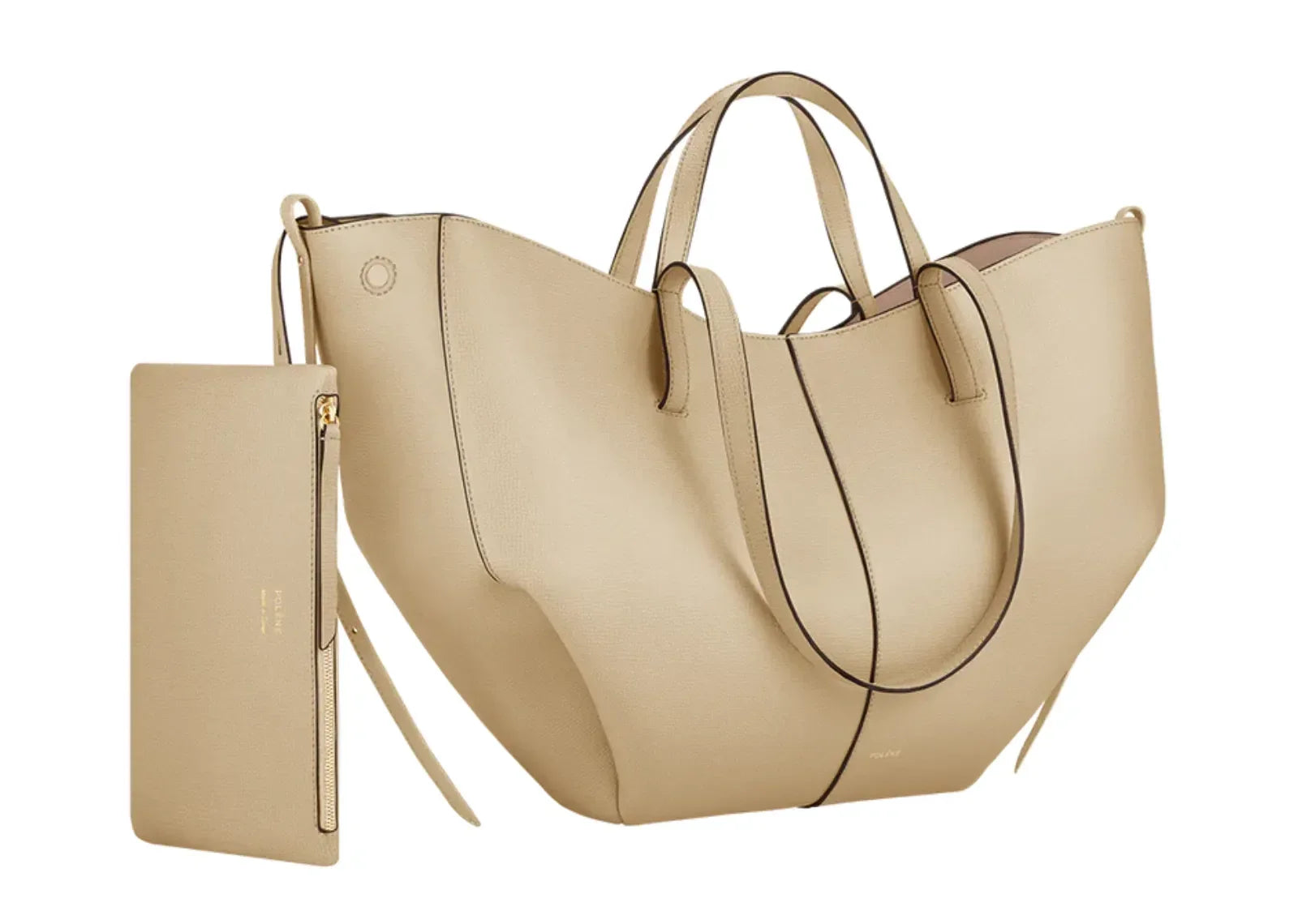 Polène Cyme Mini Edition Textured Sand