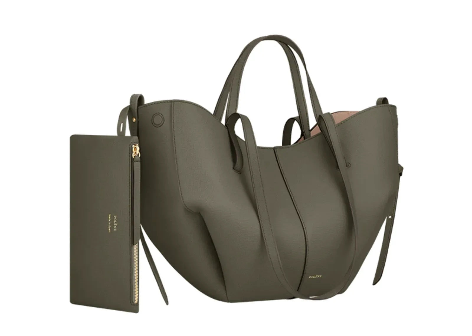 Polène Cyme Mini Edition Textured Smoky Green