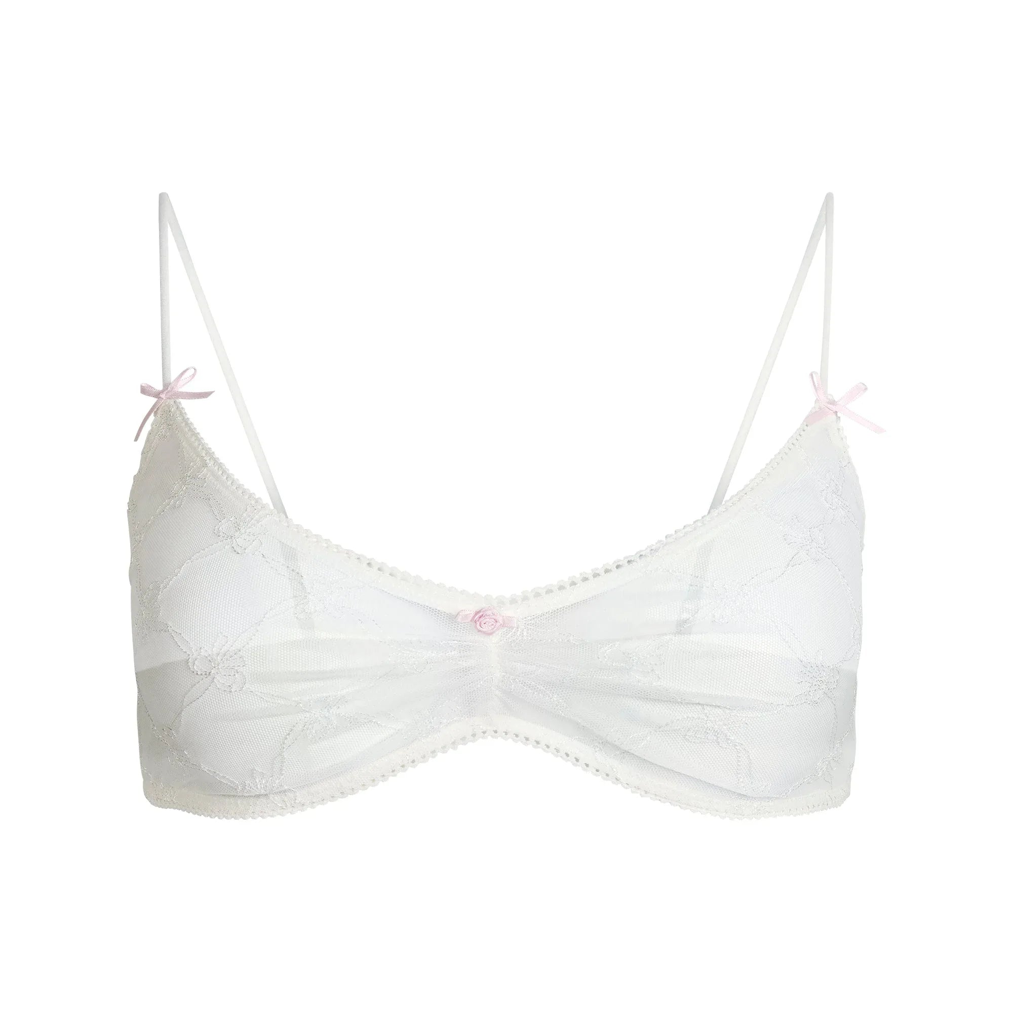 SKIMS SPRING INTIMATES SCOOP BRALETTE | MARBLE BOW TULLE - SÜTYEN