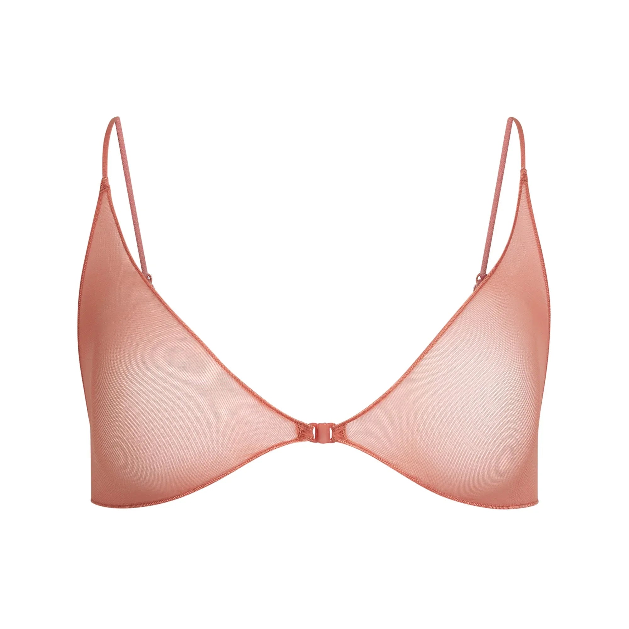 SKIMS ULTRA FINE MESH SKIMPY SCOOP BRALETTE | TERRACOTTA - SÜTYEN