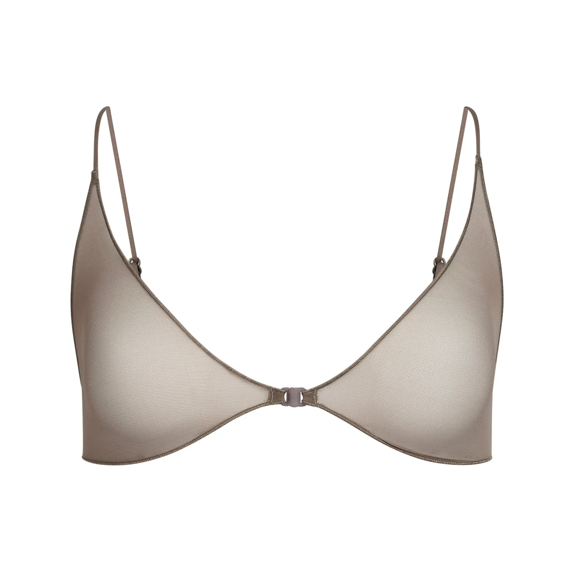 SKIMS ULTRA FINE MESH SKIMPY SCOOP BRALETTE | TRUFFLE - SÜTYEN