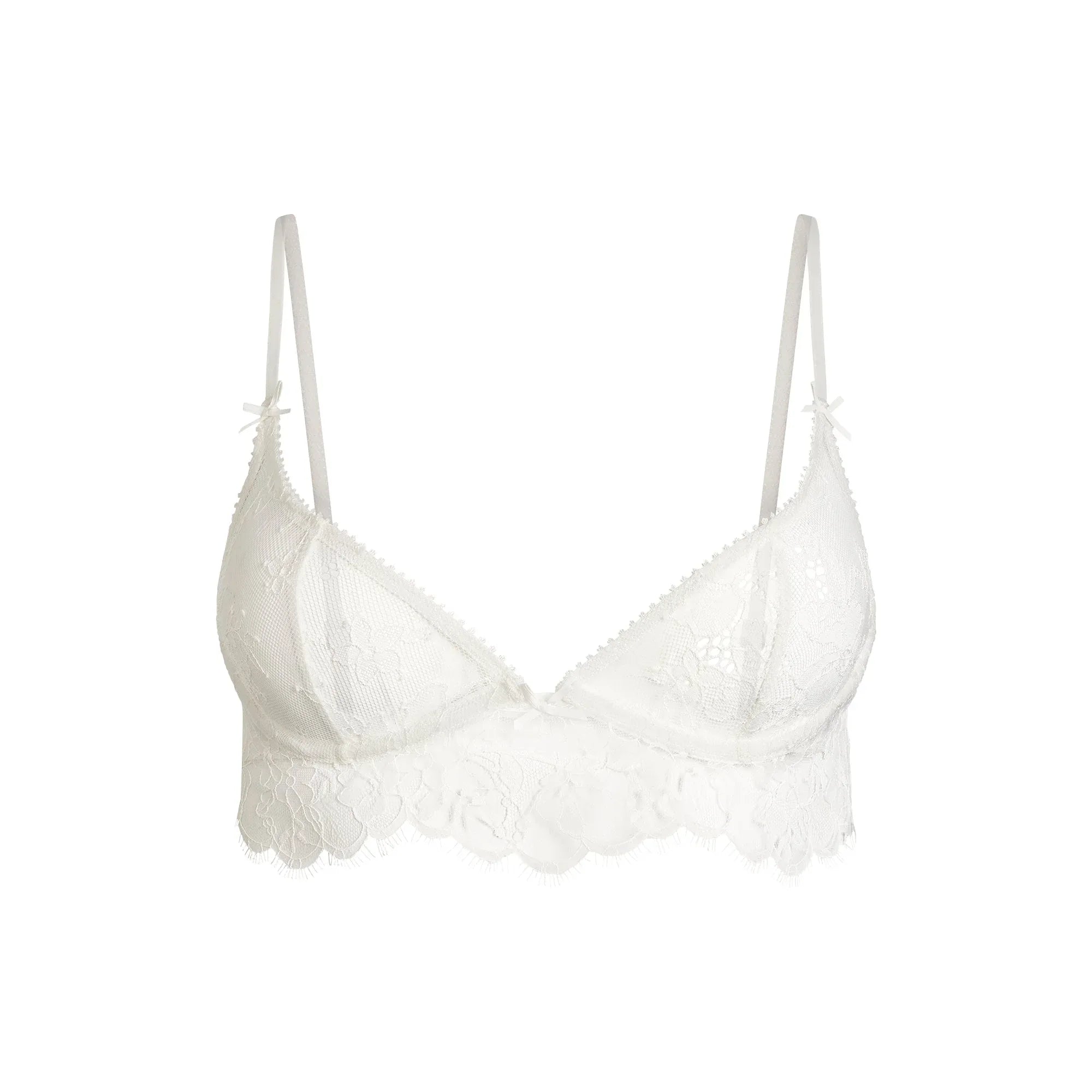 SKIMS ULTRA FINE LACE SCOOP BRA | MARBLE - SÜTYEN
