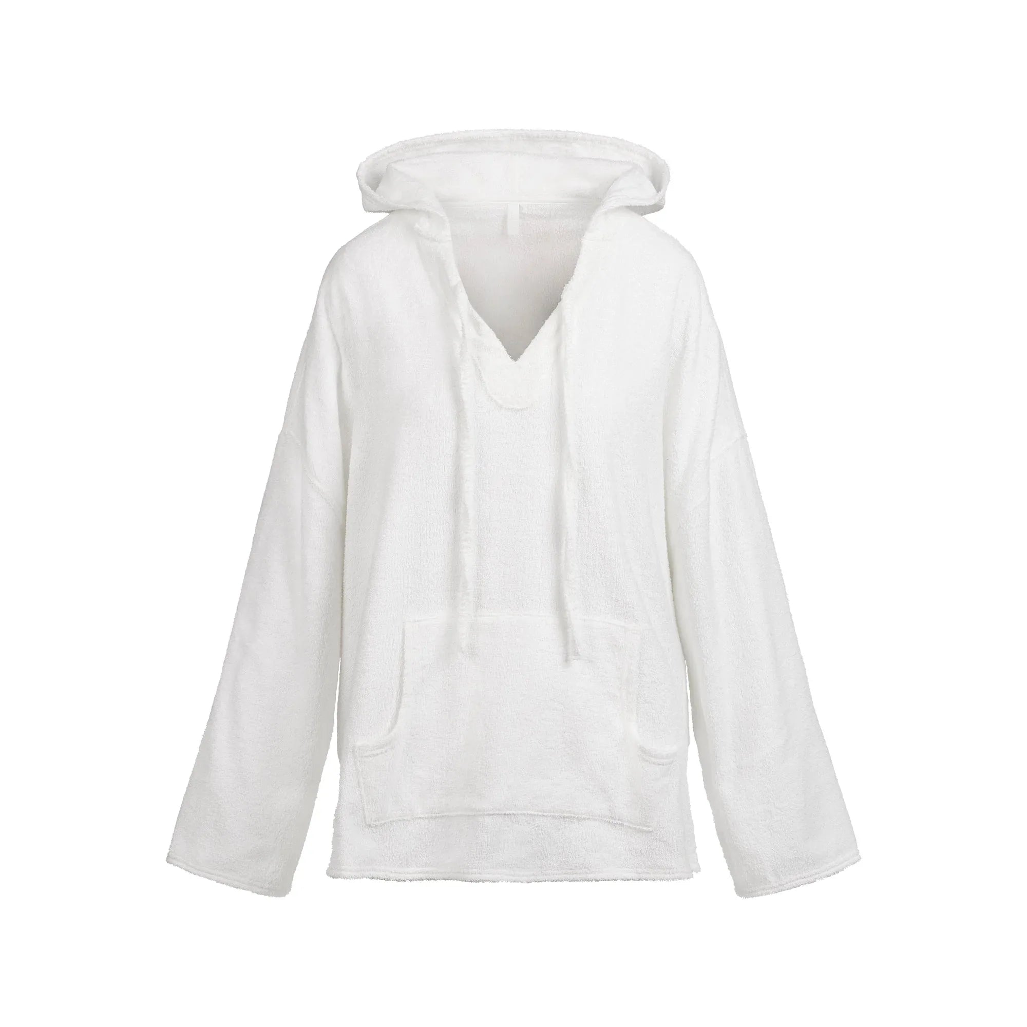 SKIMS TERRY COVER-UPS OVERSIZED HOODIE | SNOW - KAPŞONLU SWEATSHIRT