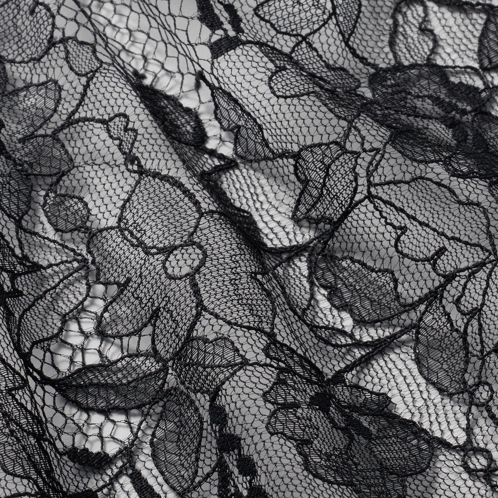 SKIMS ULTRA FINE LACE BRALETTE AND SHORT SET | ONYX - SÜTYEN