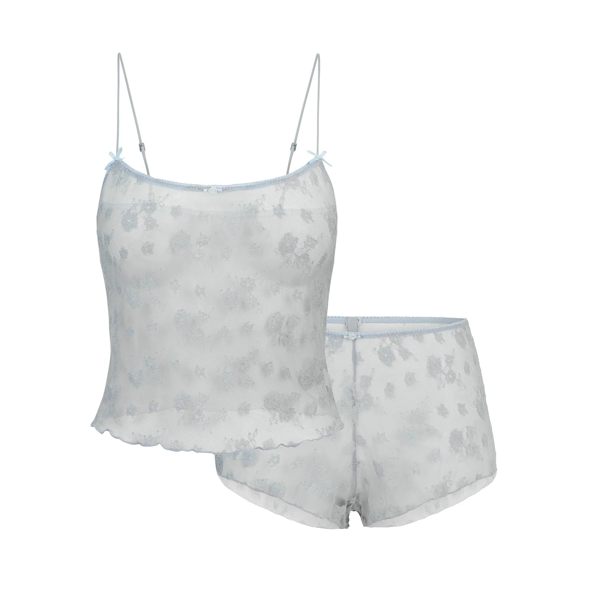 SKIMS SPRING INTIMATES CAMI AND SHORT SET | MERCURY TWO TONE - TAKIM