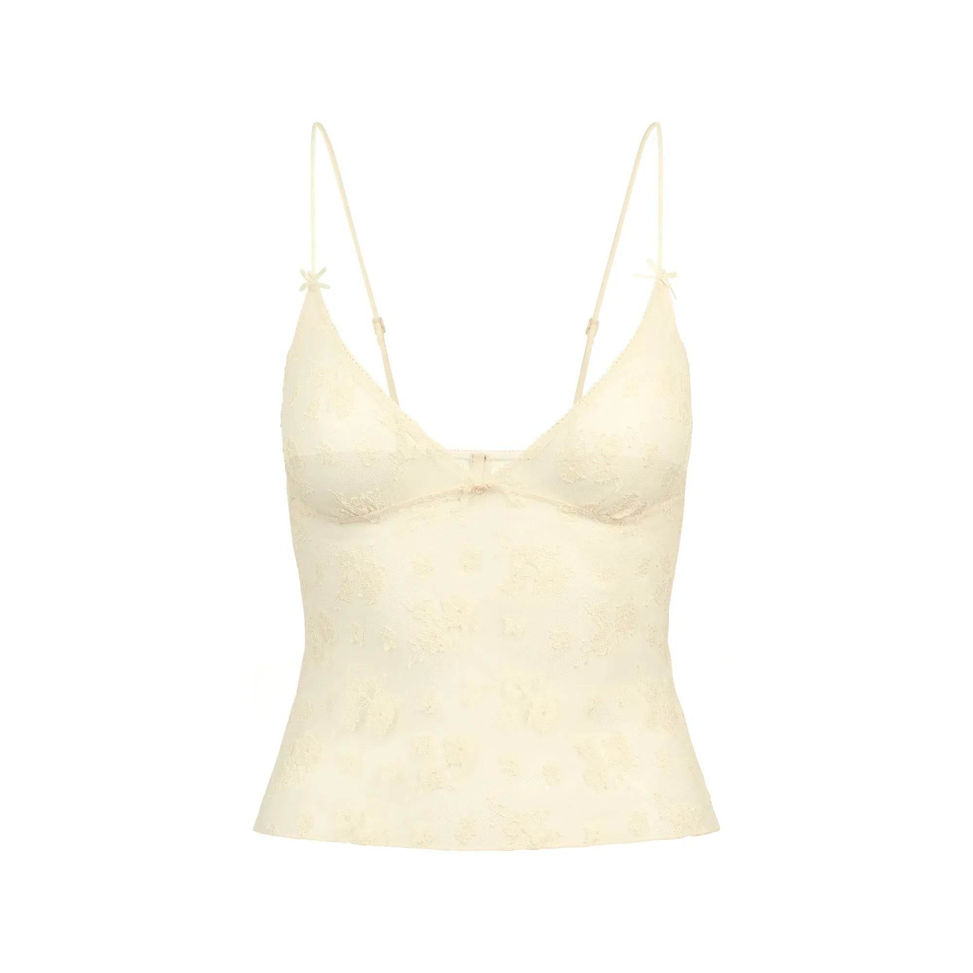 SKIMS SPRING INTIMATES TRIANGLE CAMI | BUTTER TWO TONE - TİŞÖRT