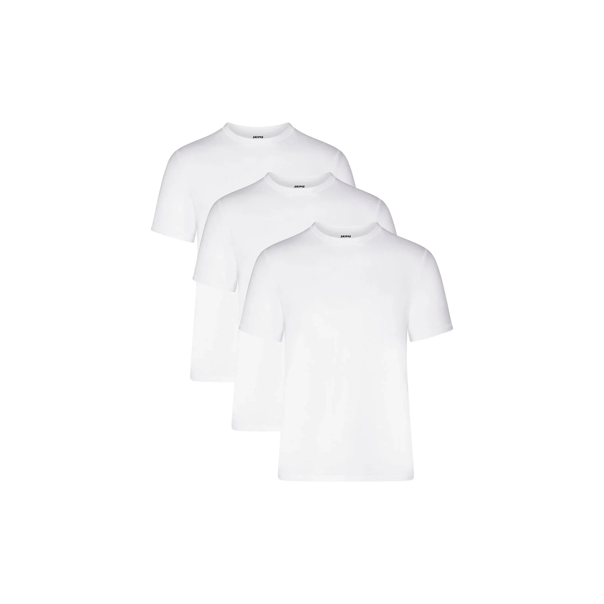 SKIMS STRETCH MENS T-SHIRT 3-PACK | CHALK - TİŞÖRT