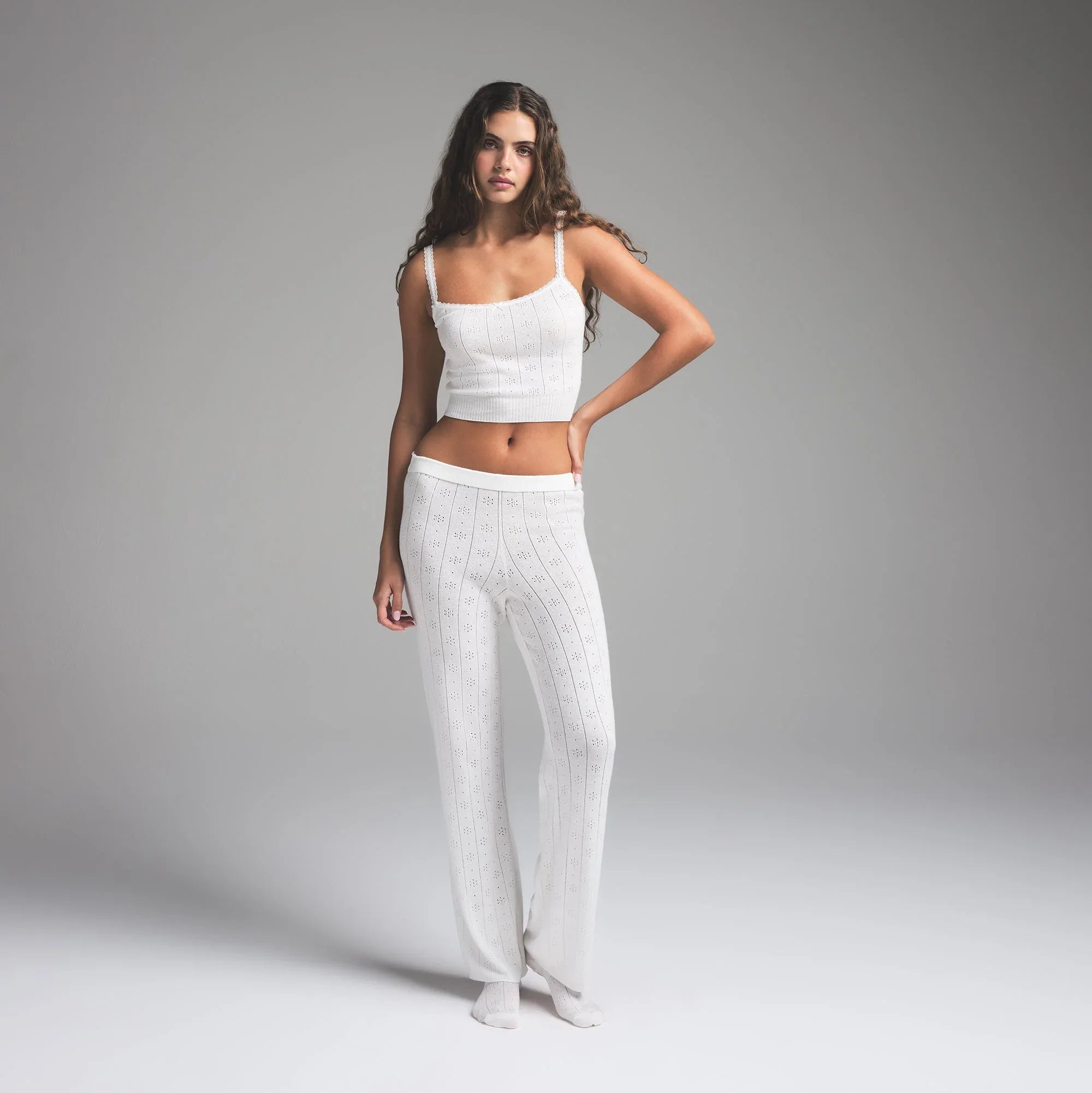 SKIMS SWEATER POINTELLE CAMI | MARBLE - KAMİZOL