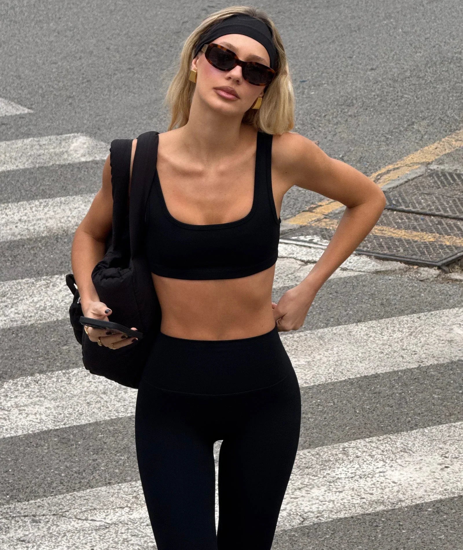 VEHLA SPORTS BRA - BLACK - Sütyen