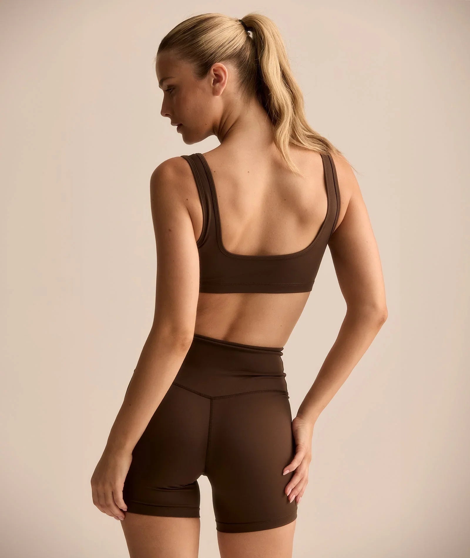 VEHLA SPORTS BRA - CHOC - Sütyen