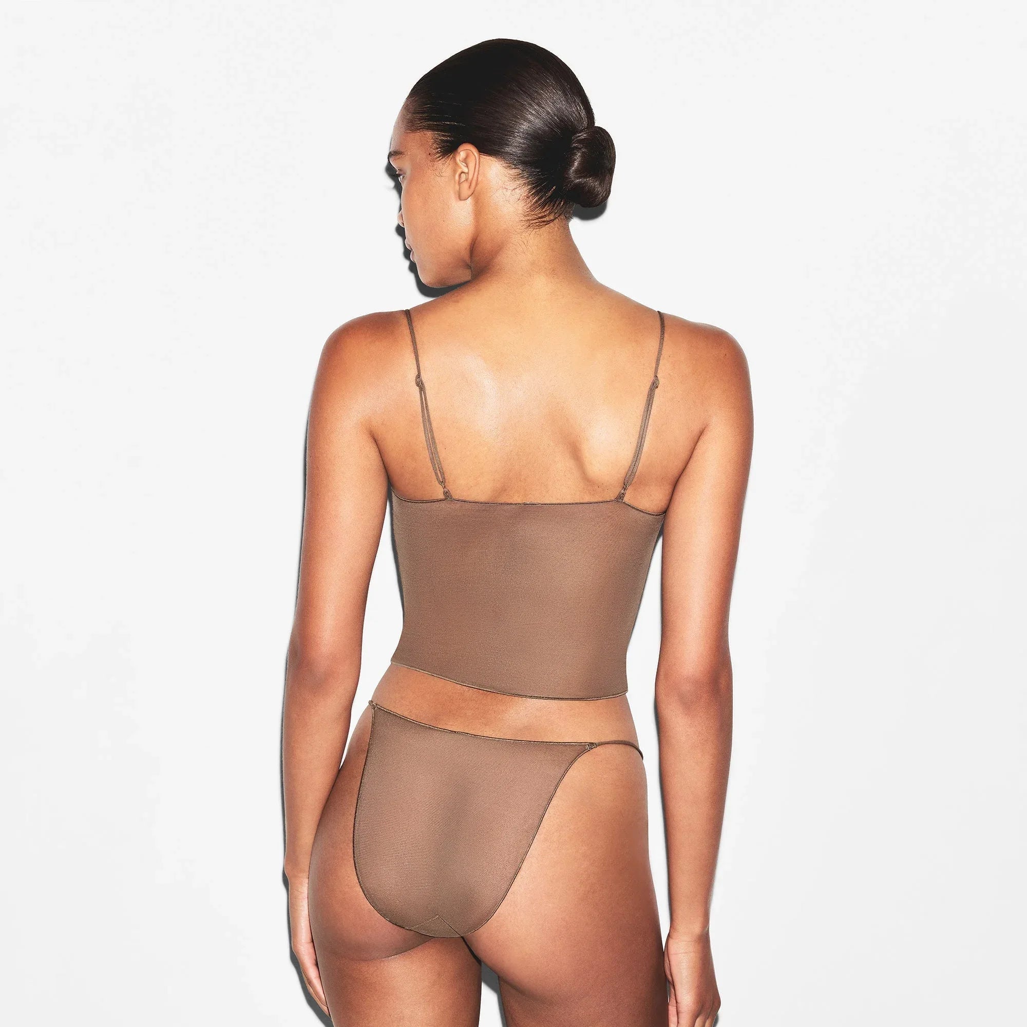 SKIMS ULTRA FINE MESH CAMI | TRUFFLE - TİŞÖRT