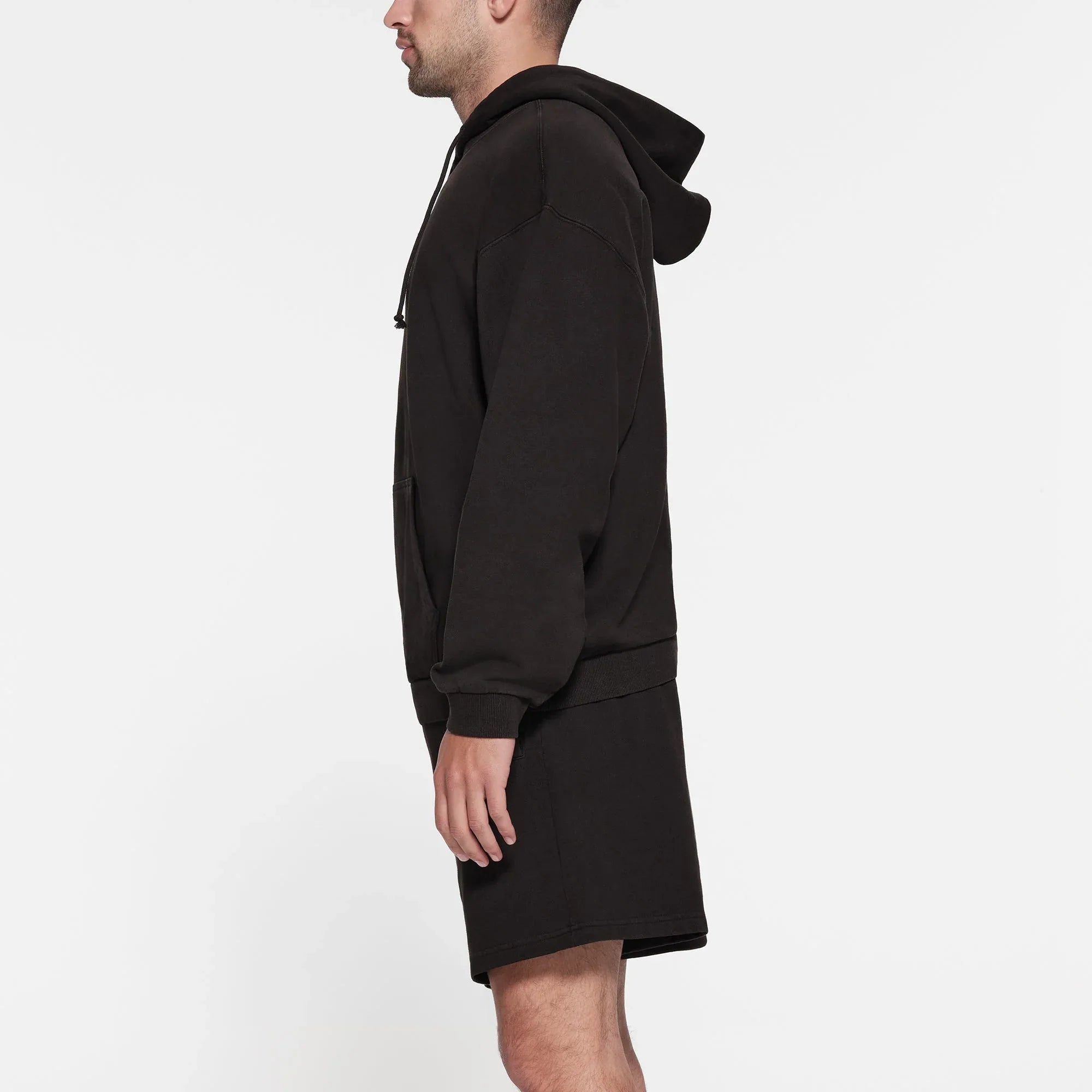 SKIMS TERRY MENS RELAXED HOODIE | WASHED OBSIDIAN - KAPŞONLU SWEATSHIRT