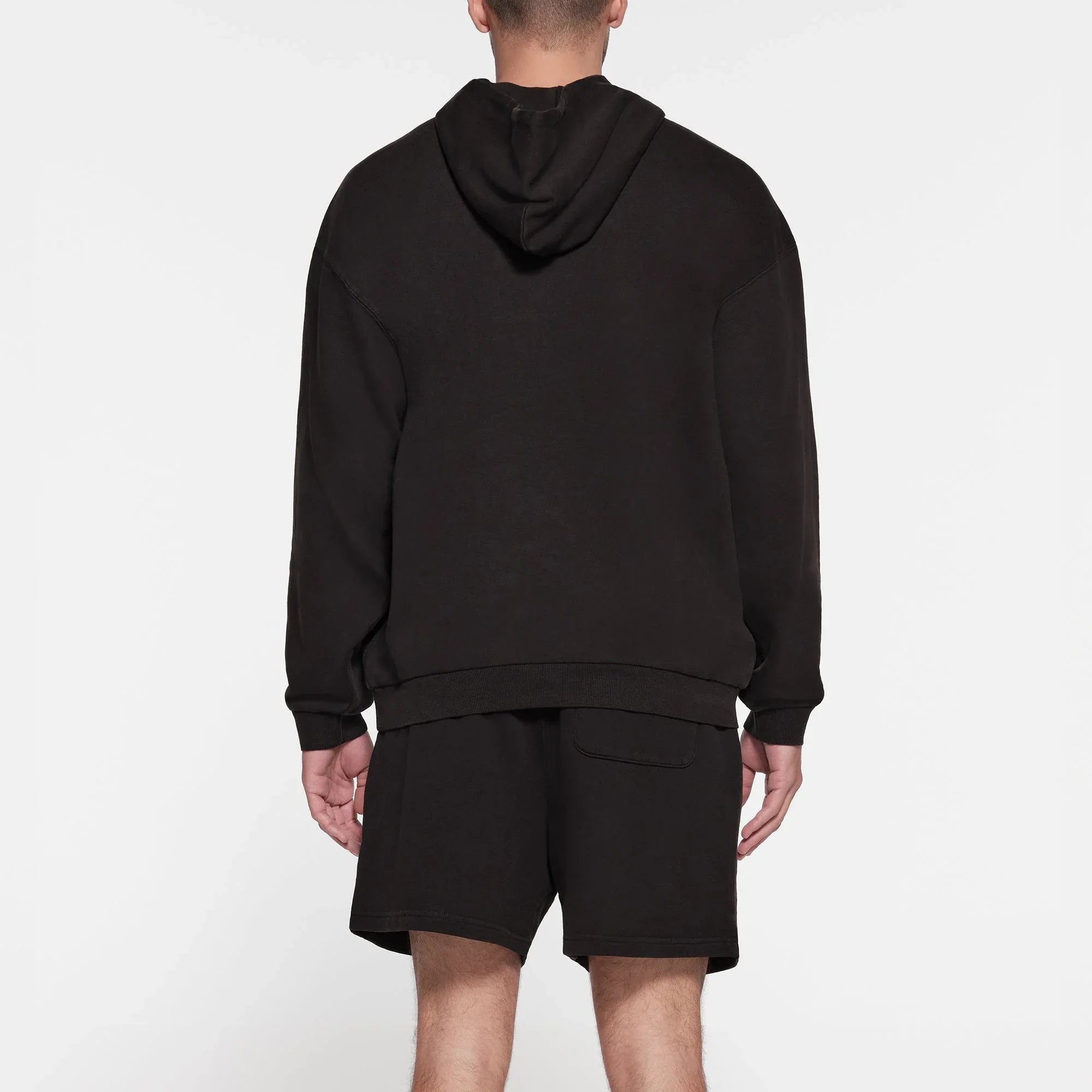 SKIMS TERRY MENS RELAXED HOODIE | WASHED OBSIDIAN - KAPŞONLU SWEATSHIRT