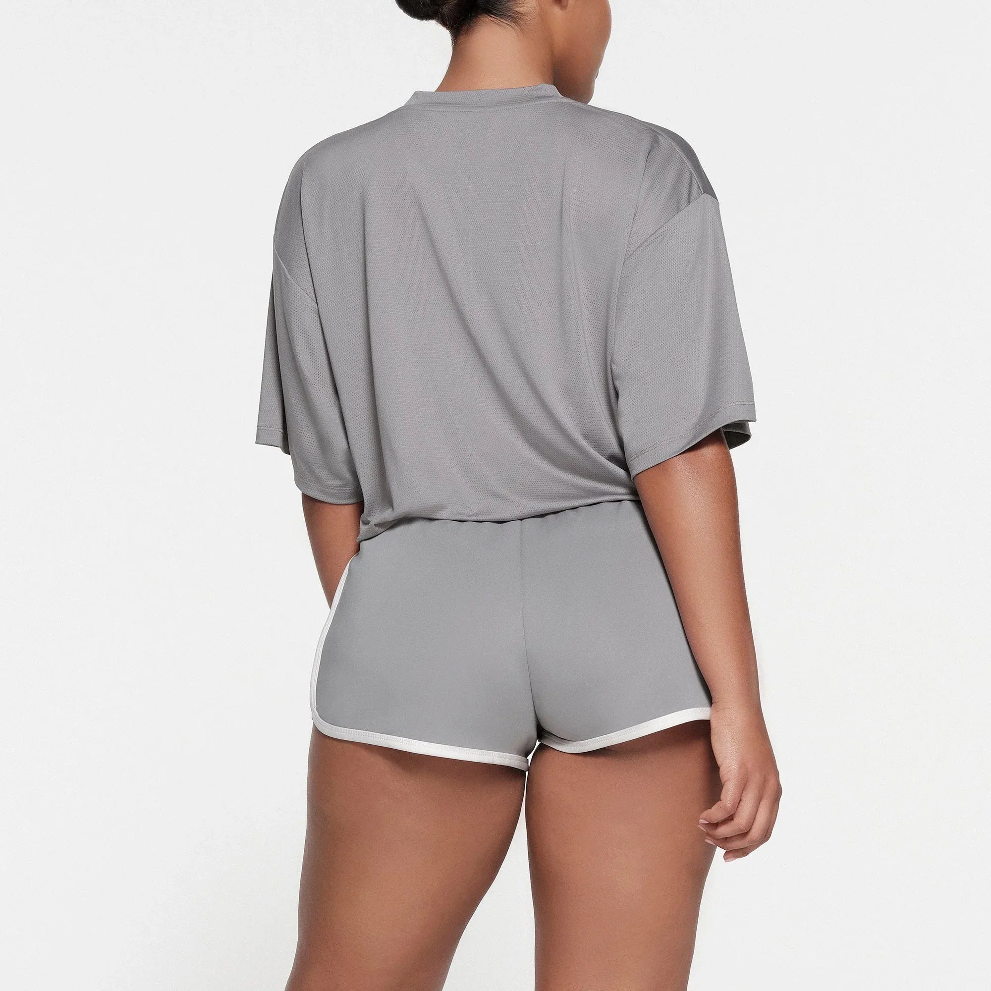 SKIMS TRACK MESH OVERSIZED T-SHIRT | PACIFIC - TİŞÖRT