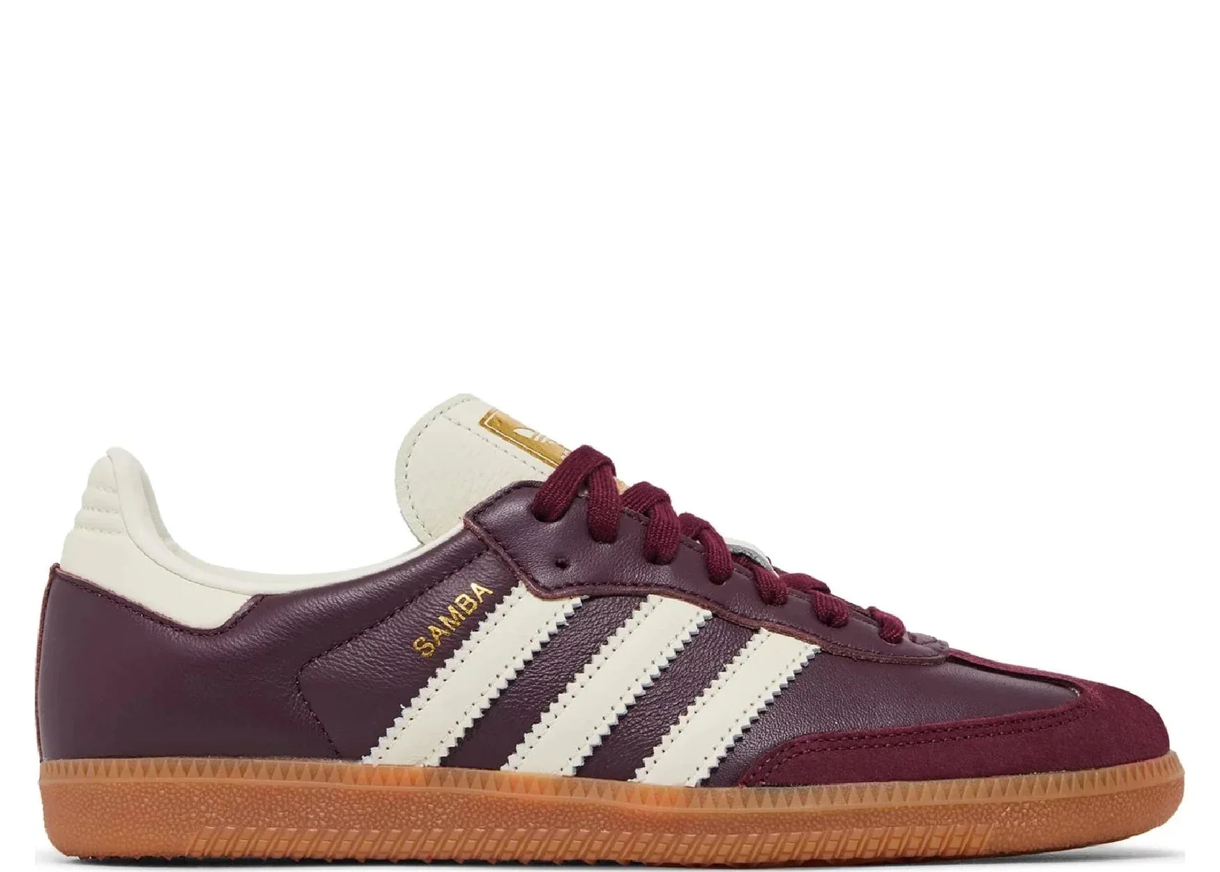 adidas Samba OG Maroon Gold Metallic