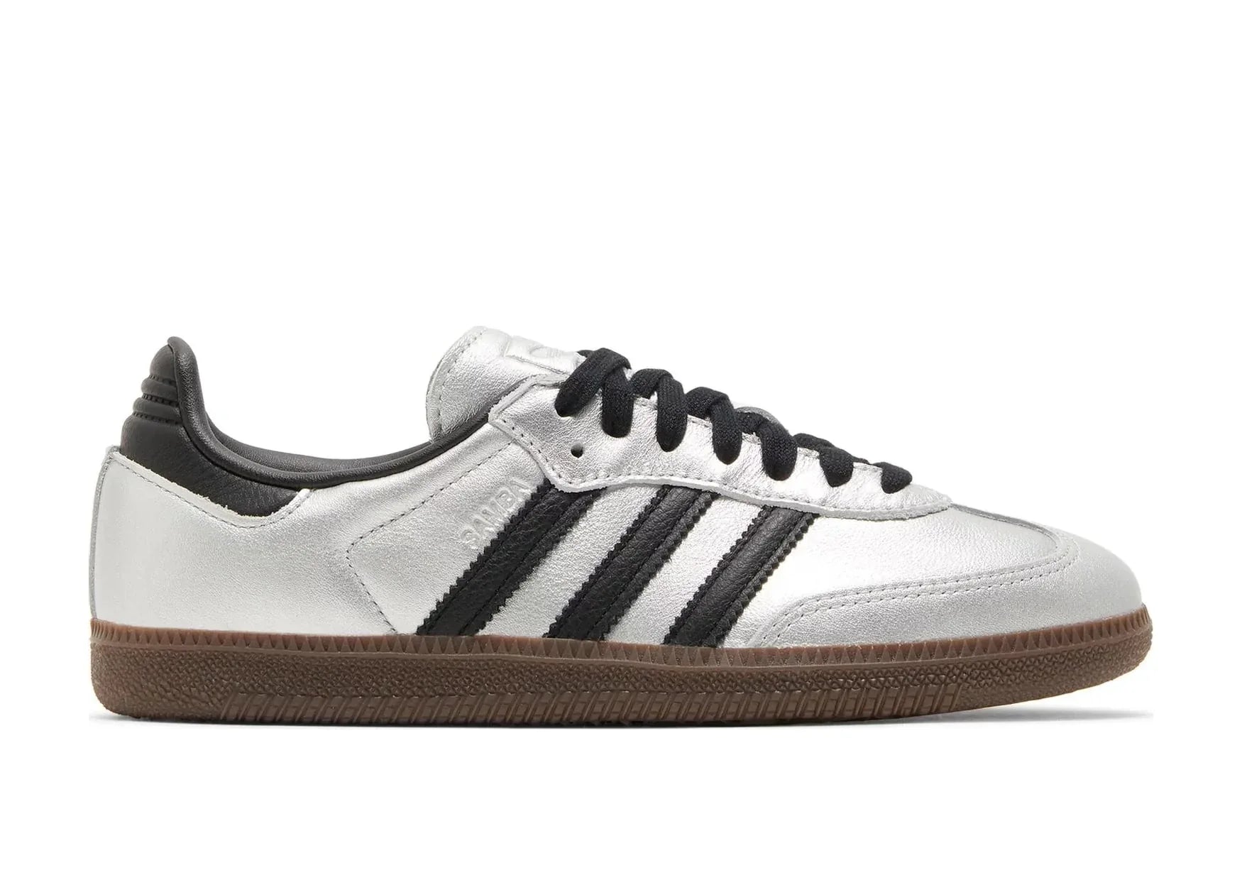 Adidas Samba OG Silver Metallic Black Gum (W)