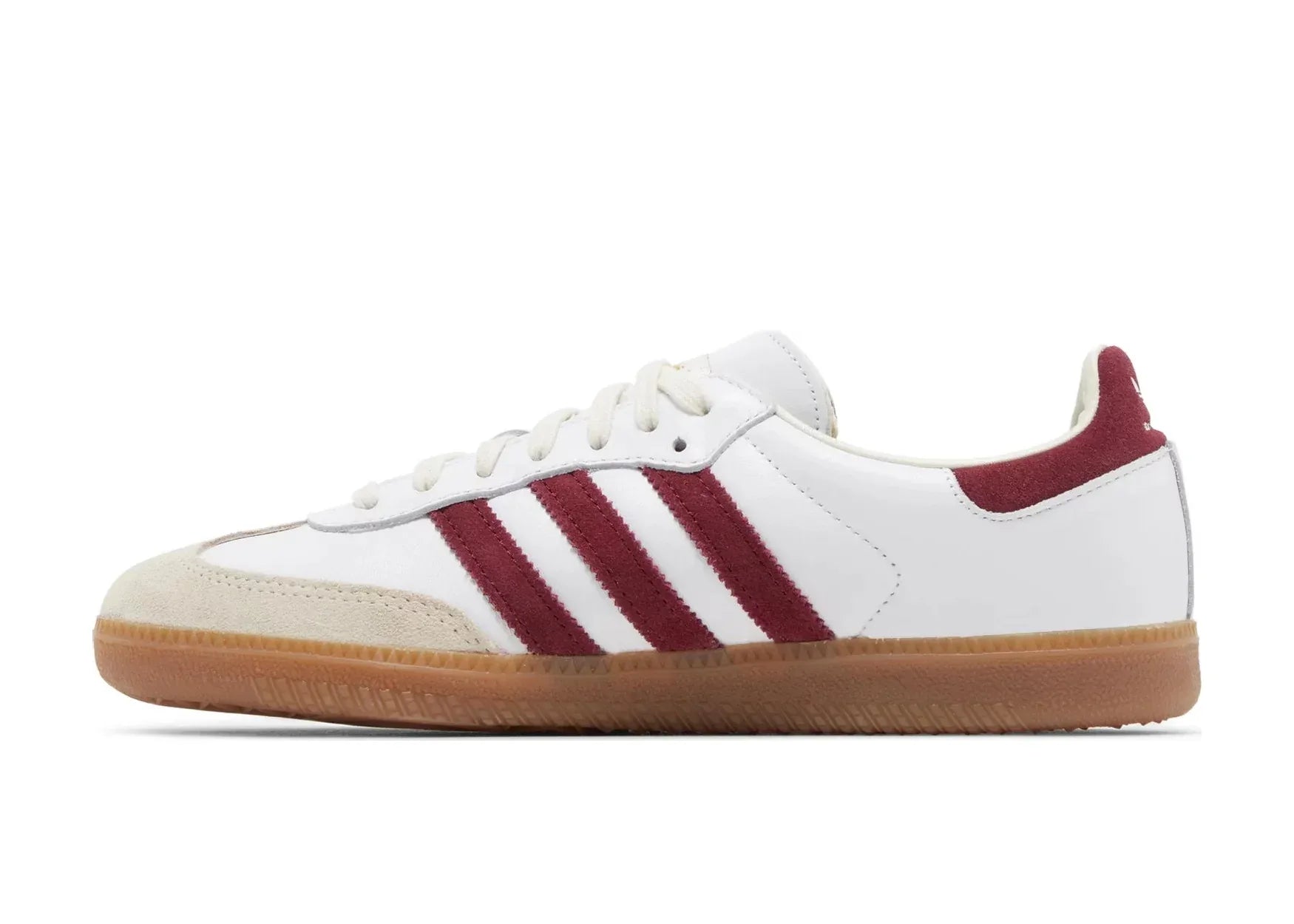 Adidas Samba Sporty Rich White Collegiate Burgundy