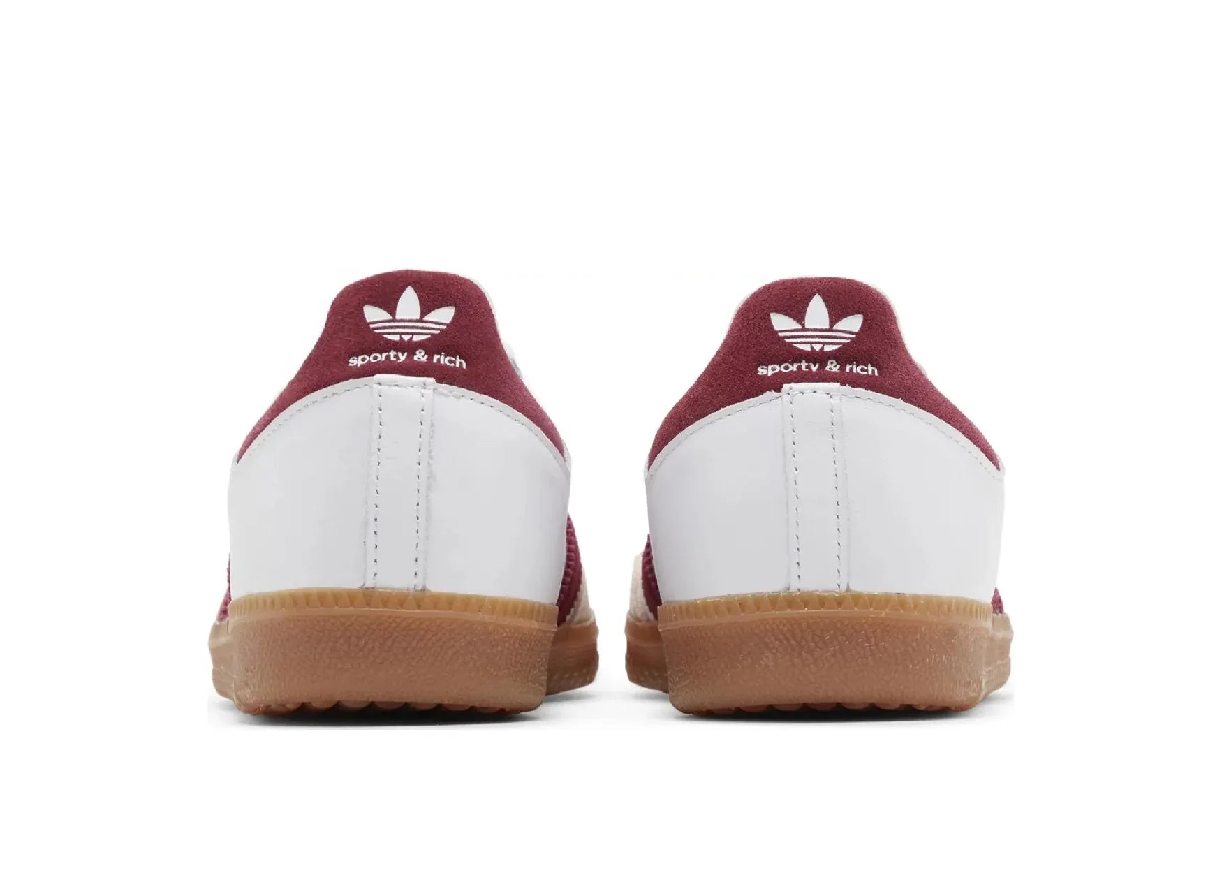 Adidas Samba Sporty Rich White Collegiate Burgundy