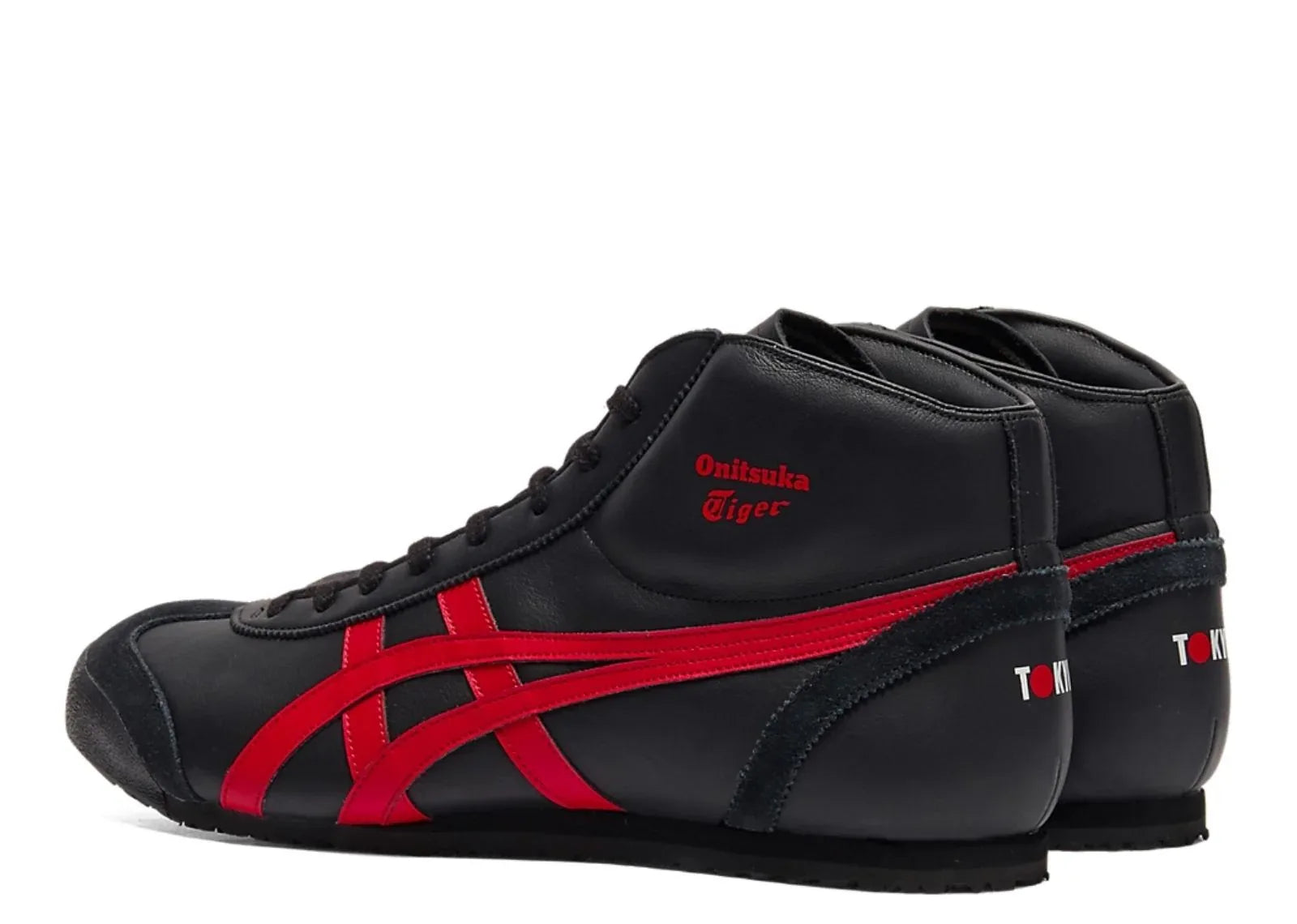 Onitsuka Tiger Mexico Mid Runner Black Classic Red