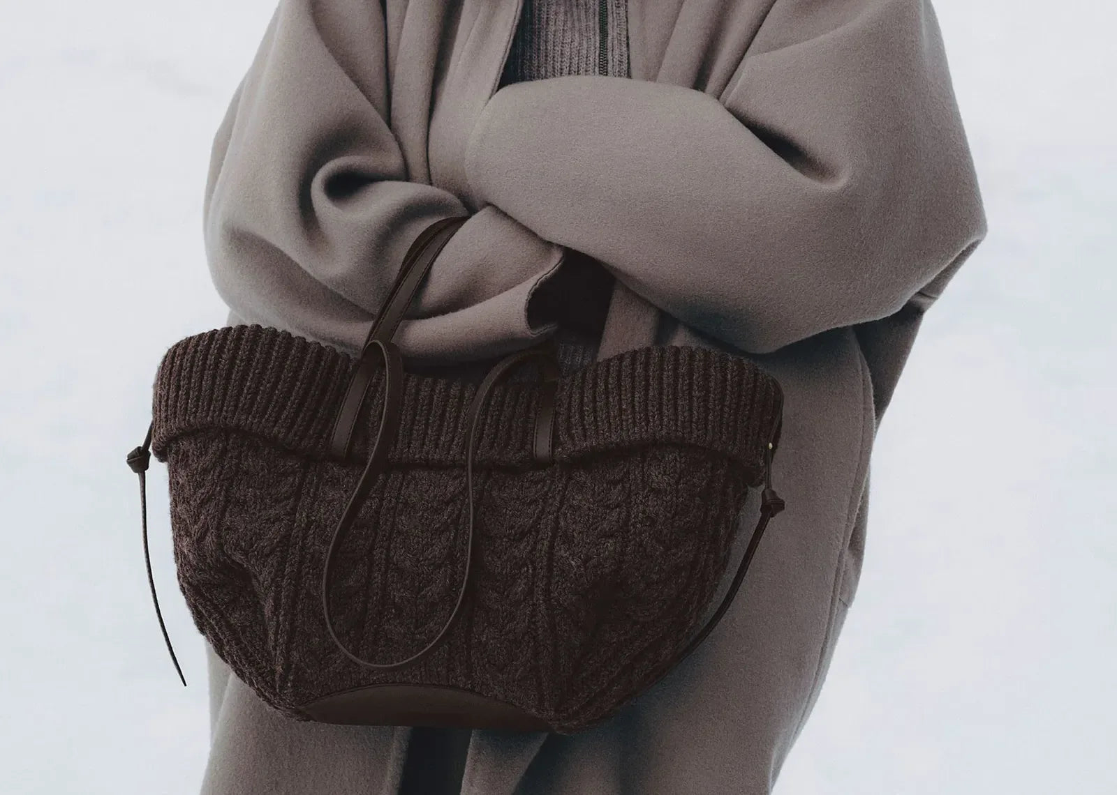 Polène Cyme Mini Edition Merino Ebony