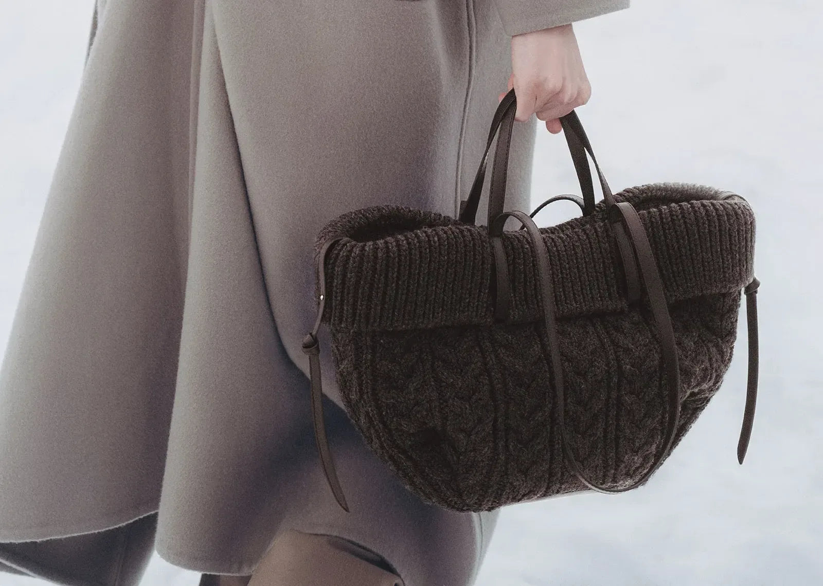 Polène Cyme Mini Edition Merino Ebony