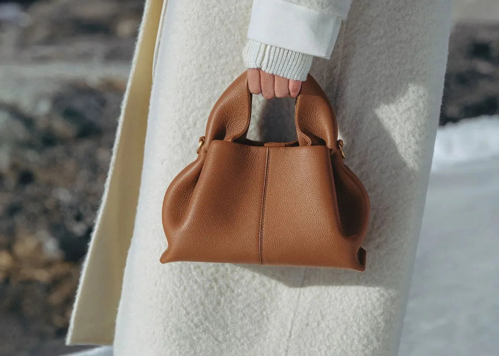 Polène Numéro Neuf Mini Edition Textured Camel