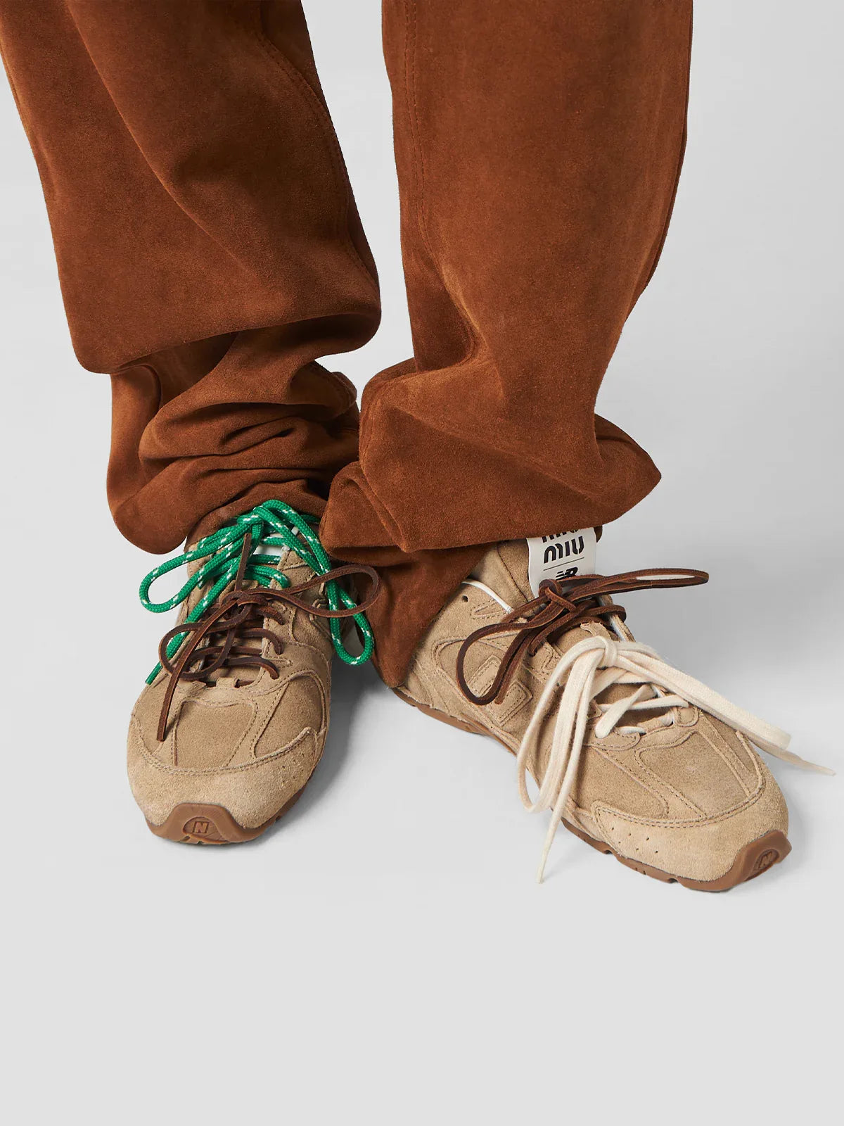 New Balance X Miu Miu 530 SL Suede Sneakers